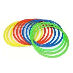 GENERICO - Set X12 Aros De Agilidad 40cm Entrenamiento Deporte Futbol