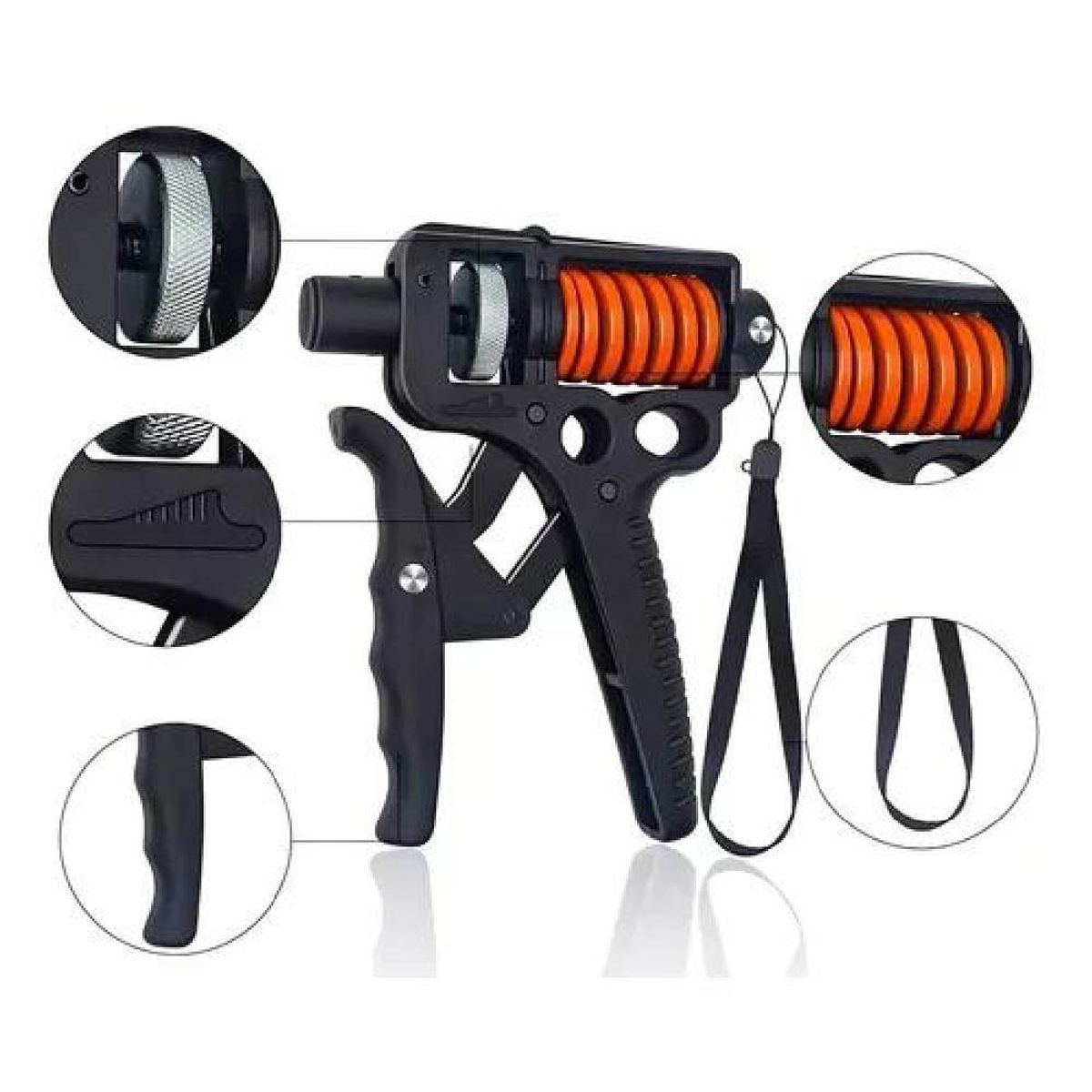 GENERICO - Hand Grip Ejercitador Profesional 5-165kg Ajustable