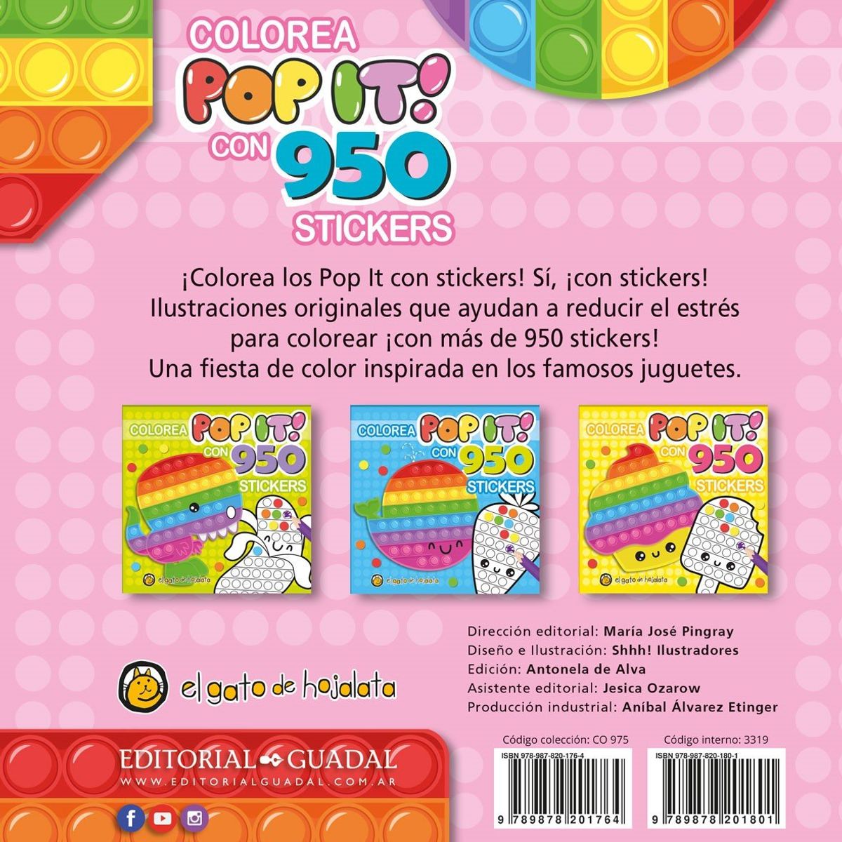 EDITORIAL GUADAL - Libro Pop It 3-Unicornio