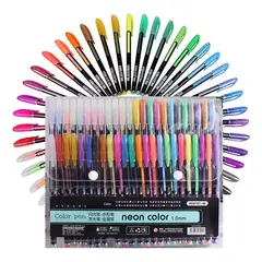 GENERICO - Set 48 Lápices Tinta Gel Colores Fluor