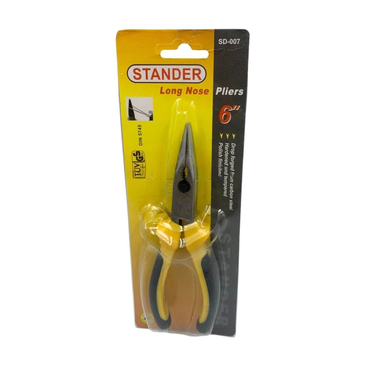 GENERICO - Alicate Punta Larga 6 Pulgadas Corta Dobla Apreta Ferreteria