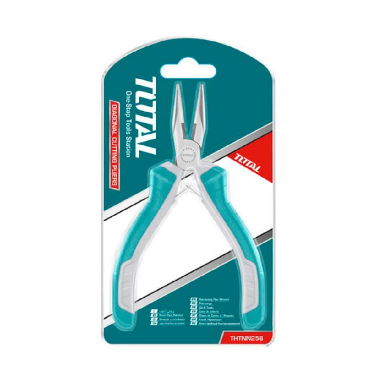 TOTAL - Mini Alicate Punta Fina Total Alta Precisión Ferreteria