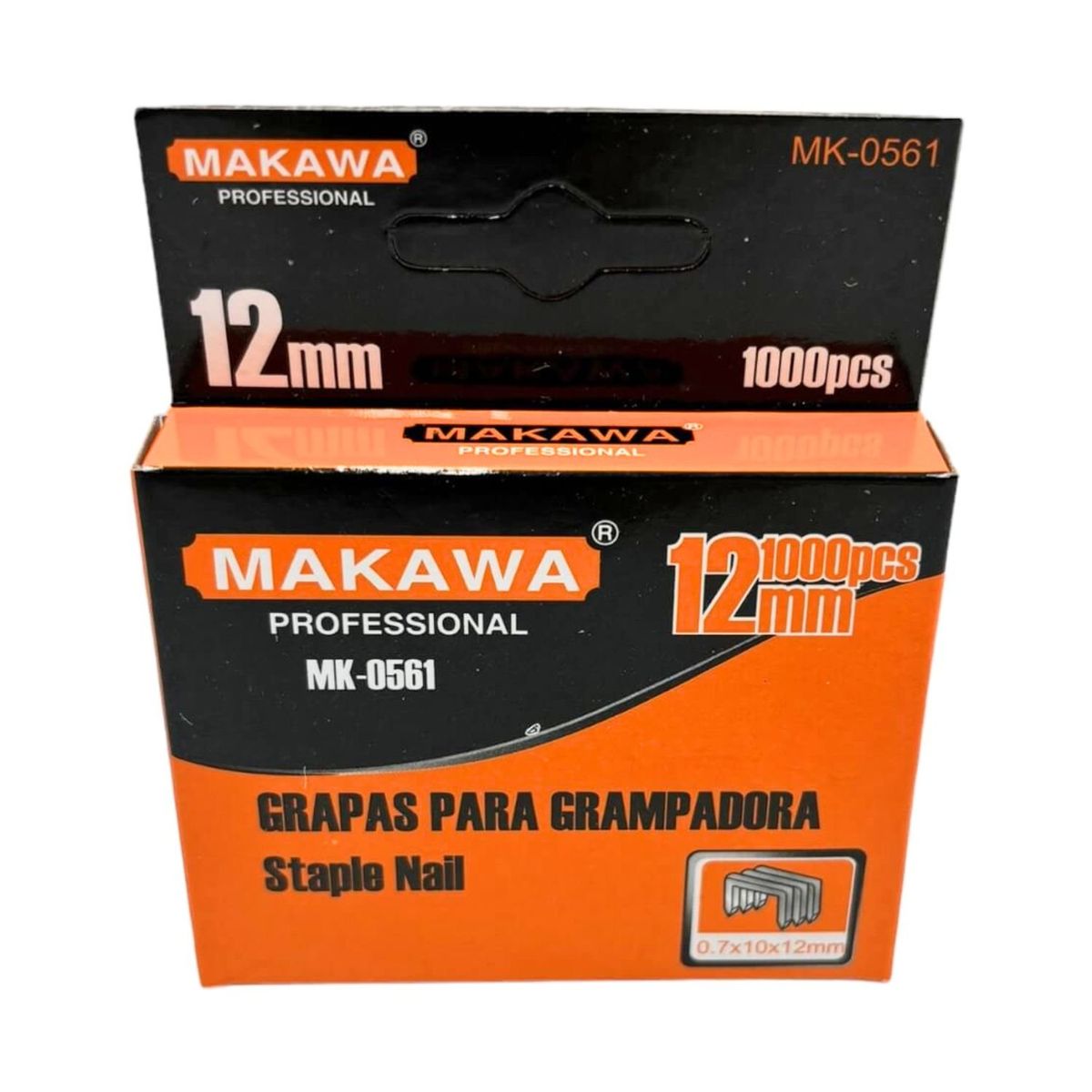 GENERICO - Caja 1000 Corchetes 12MM Grampas Acero Galvanizado Ferreteria