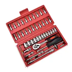 GENERICO - Set Juego de Dados 46 Pzas 14 Pulgadas Ferreteria