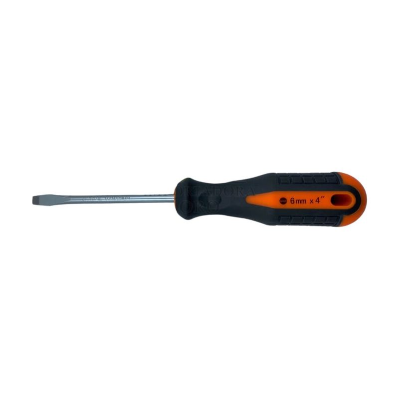 GENERICO - Destornillador Punta de Paleta 6mm x 4 Herramienta Ferreteria