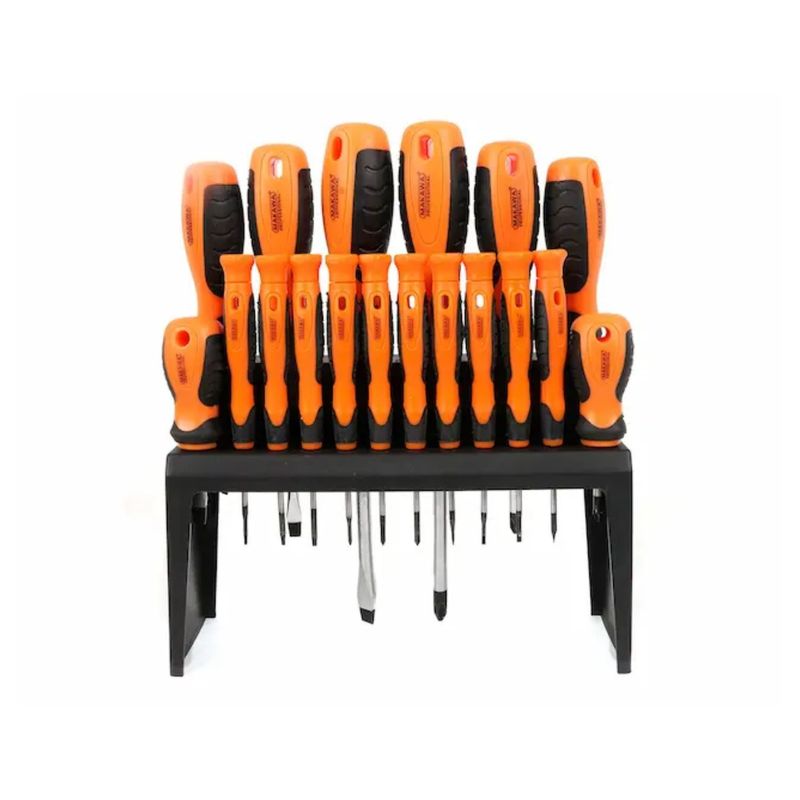 GENERICO - Set Destornilladores Paleta Cruz 18 Pzas Multiuso Ferreteria
