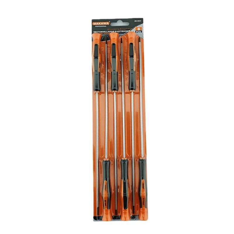 GENERICO - Set Destornilladores Relojero 6 Pza de 8 Pulgadas Ferreteria