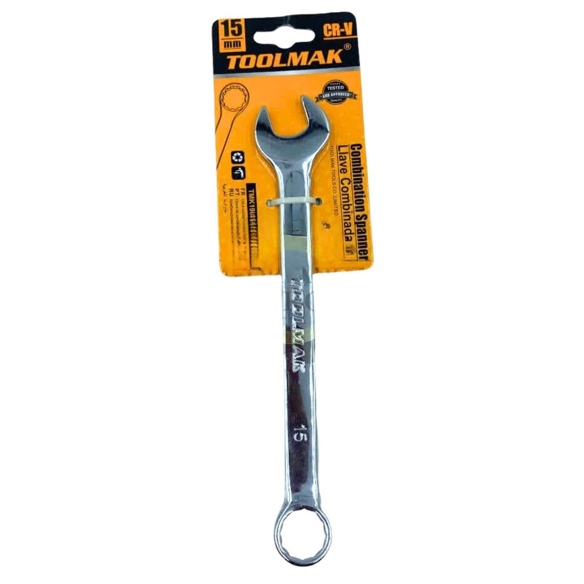 GENERICO - Llave Combinada Corona de 15mm Herramienta Ferreteria