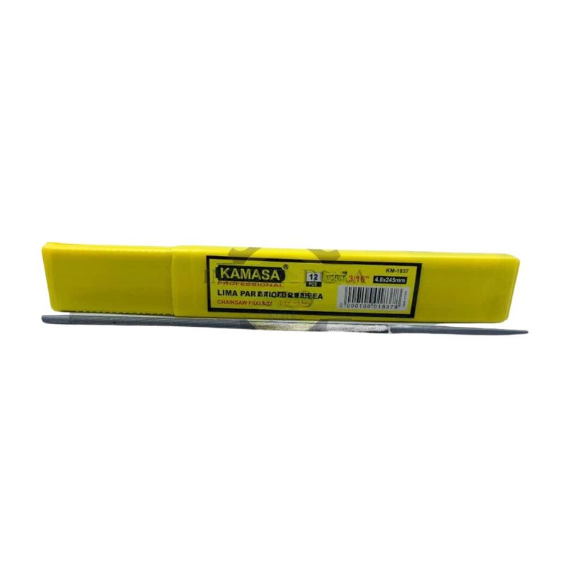 GENERICO - Pack 12 Limas para Motosierra de 245mmx48mm Ferreteria