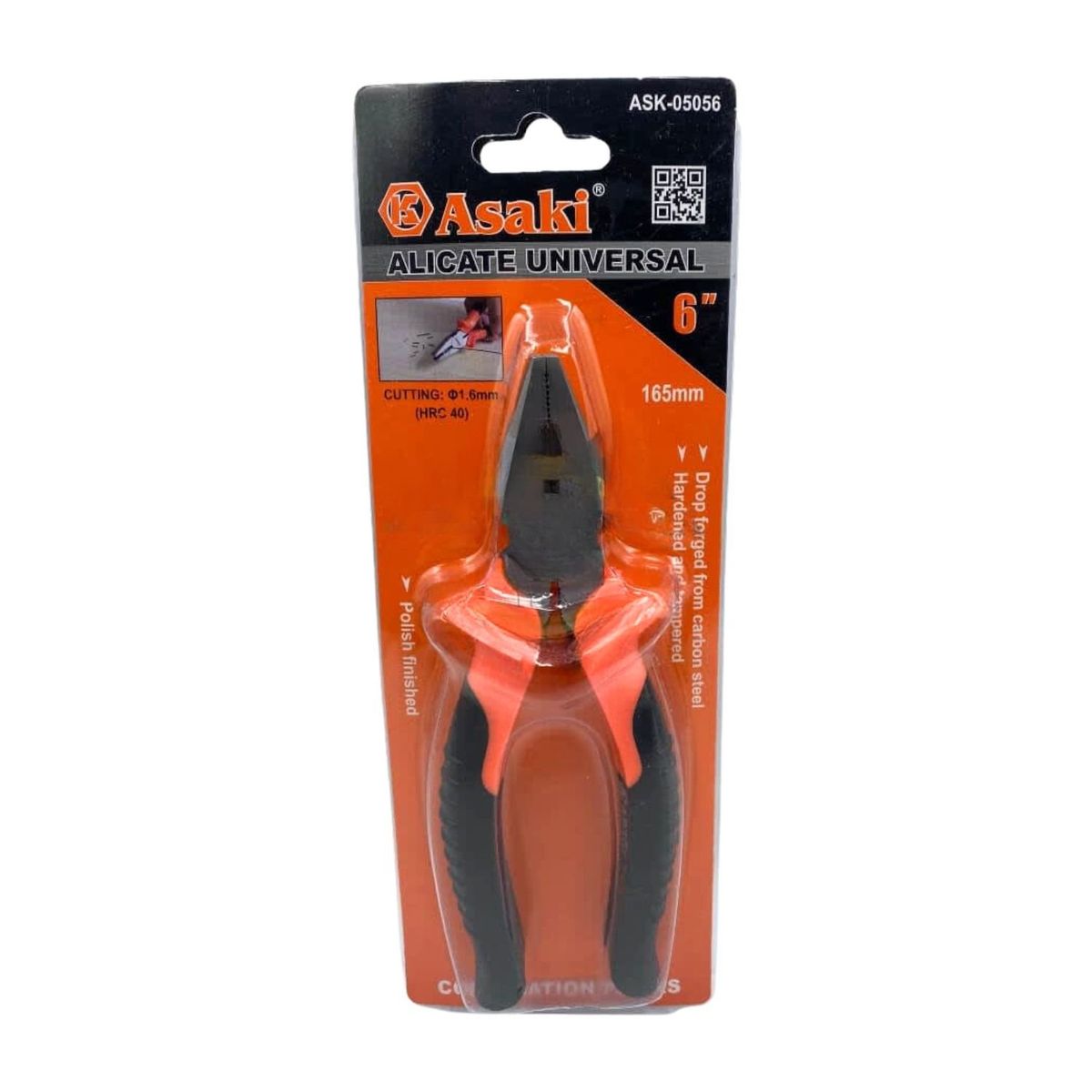 GENERICO - Alicate Punta Chata 6 Pulgadas Corta Dobla Apreta Ferreteria