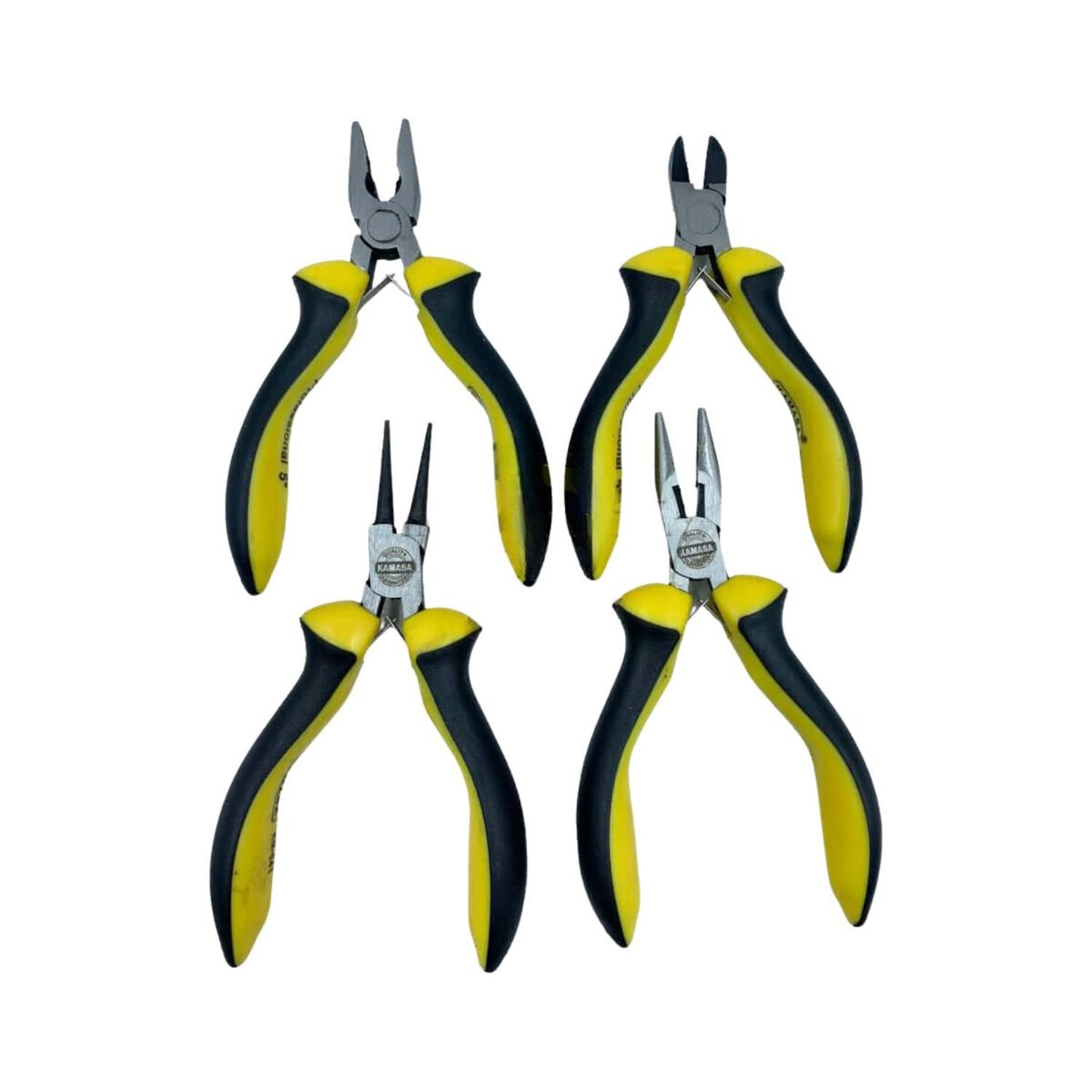 GENERICO - Set 4 Mini Alicates Multifunciones 5 Pulgadas Corte Presion