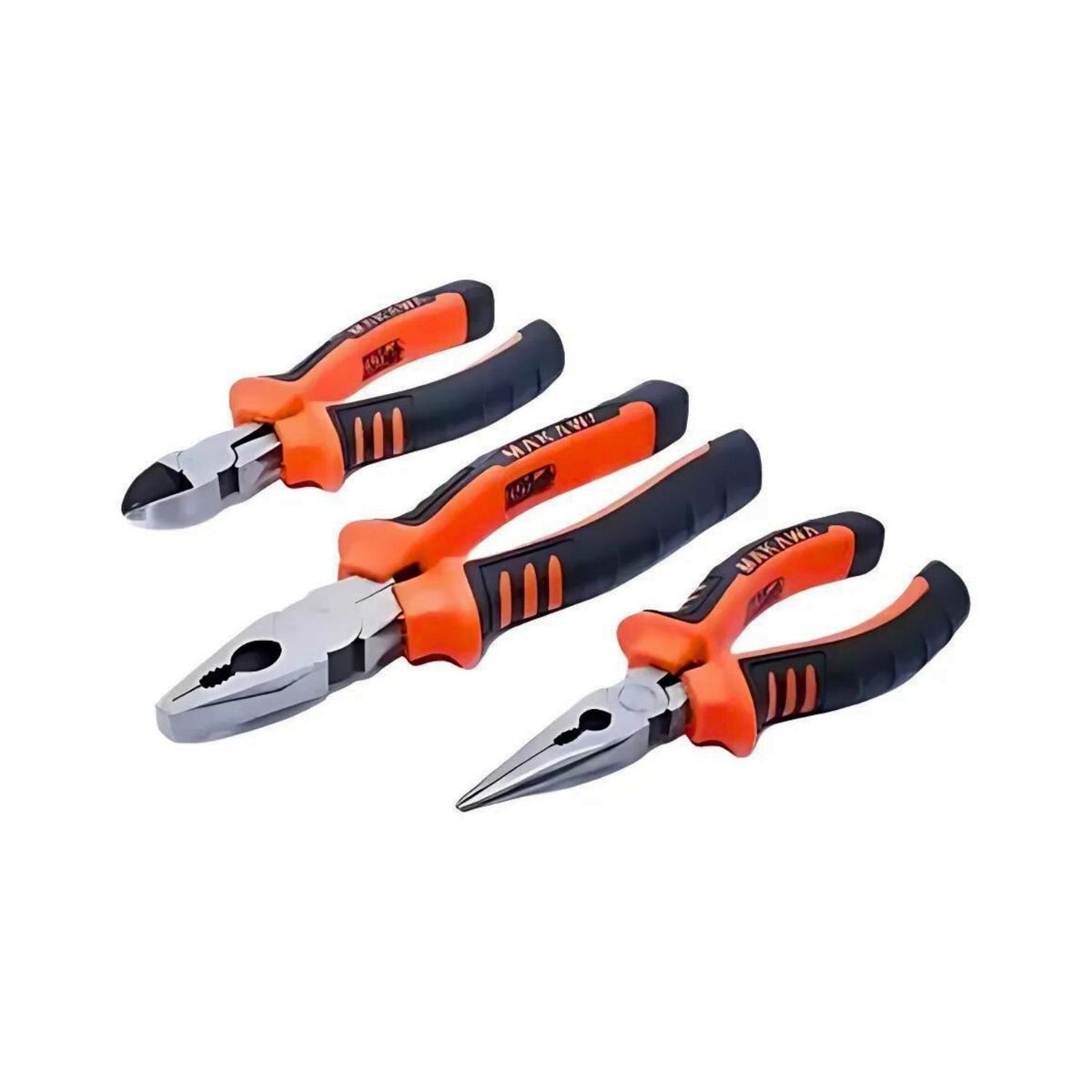 GENERICO - Set 3 Alicates Multifuncion Fino Corte Pack Ferreteria