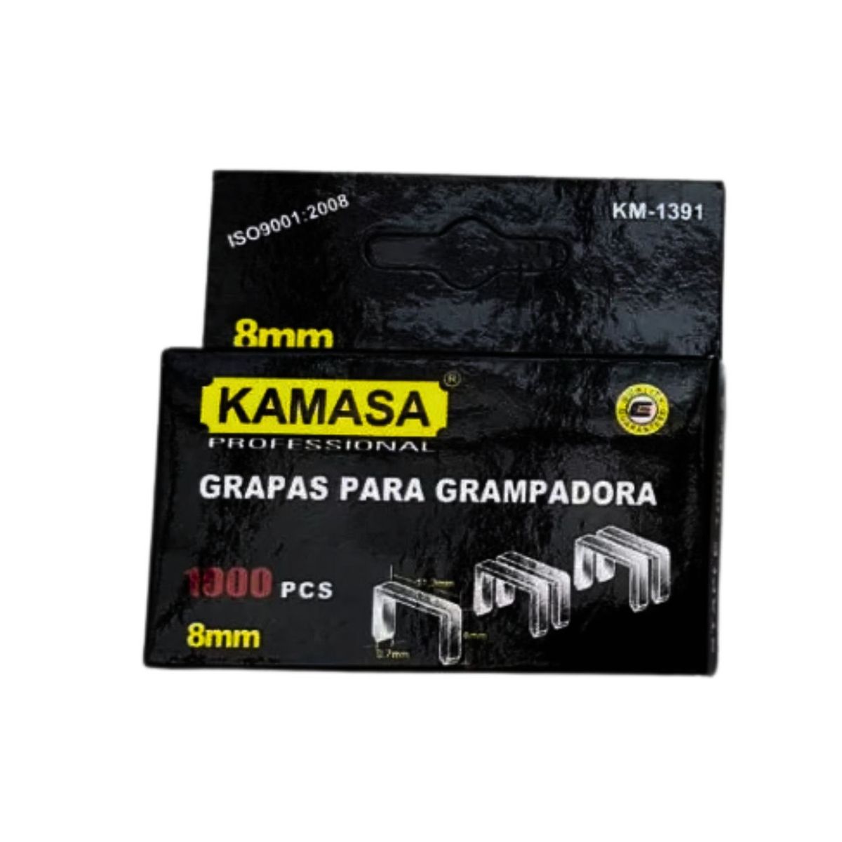 GENERICO - Caja 1000 Corchetes 6MM Grampas Acero Galvanizado Ferreteria