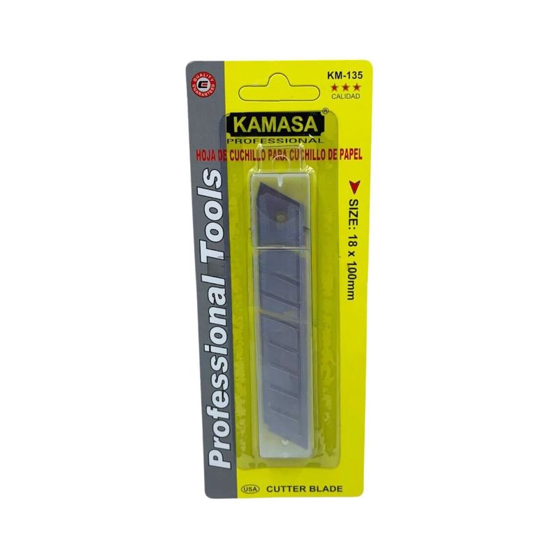 GENERICO - Set de 10 Repuestos Para Cartonero Grande Cuchillo Kamasa