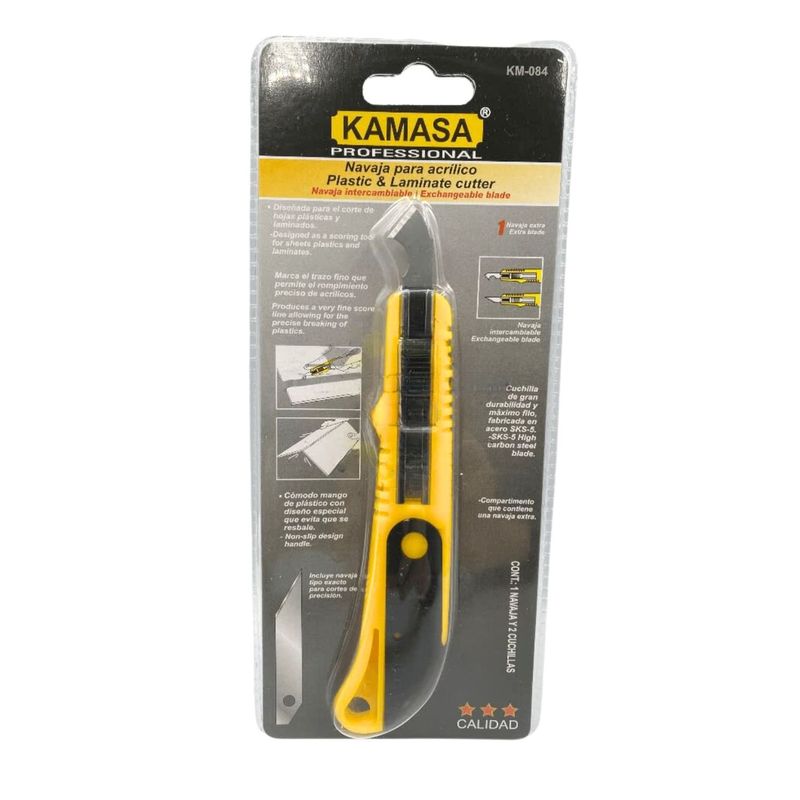 GENERICO - Cuchillo Cartonero Para Calar Kamasa Manualidades Trabajo