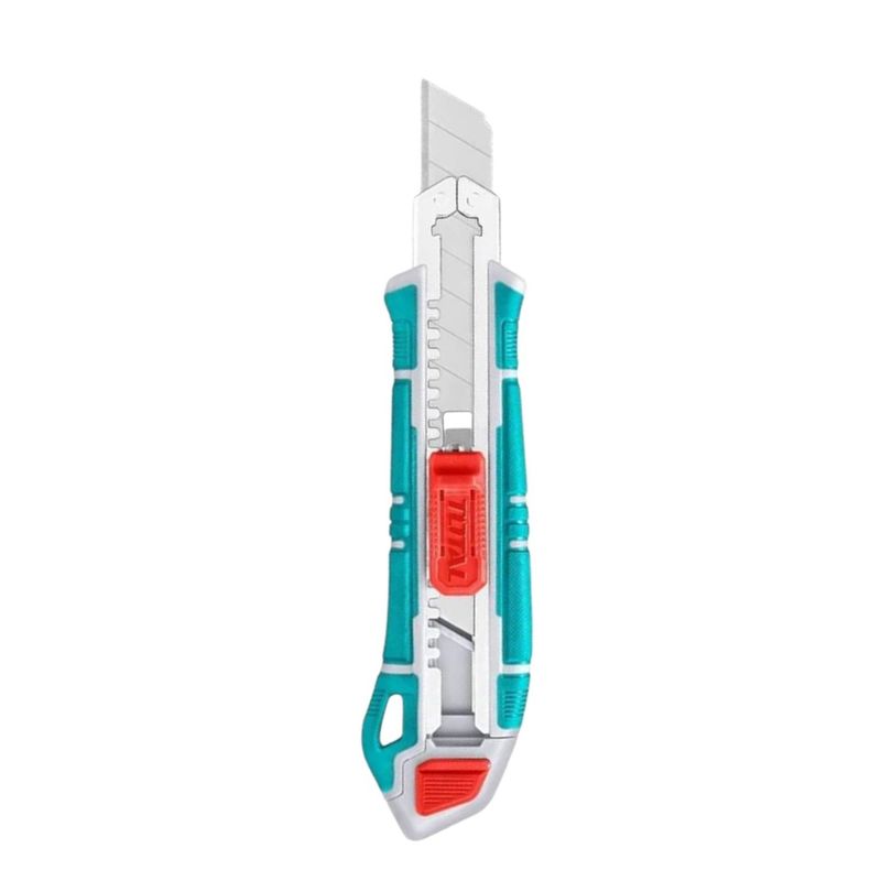 TOTAL - Cuchillo Cartonero Total Para Trabajos 18mm Con 3 Repuestos