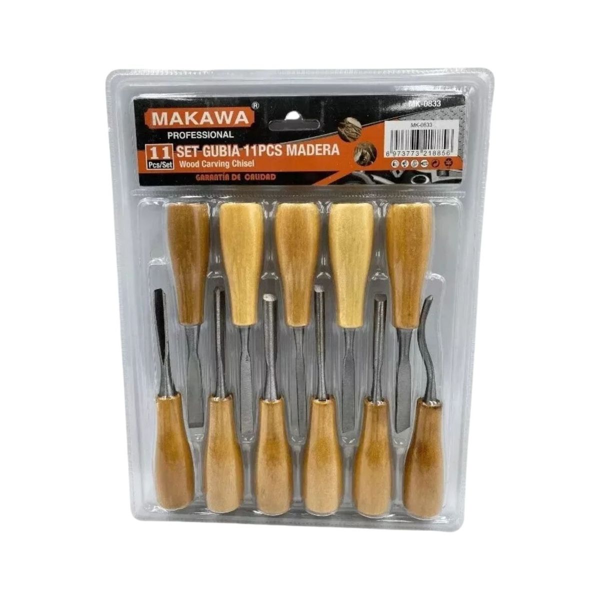 GENERICO - Set Juego de Gubias 11 Pzas Herramienta Profesional