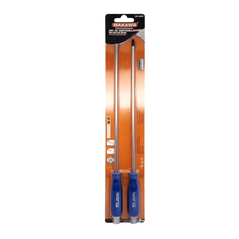 GENERICO - Set Destornilladores Golpe 2Pzas de 10x5mm Profesional