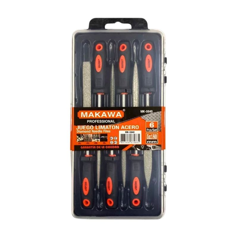 GENERICO - Set Juego Profesional Limaton 6 Pzas Acero de 5x180mm Profesional