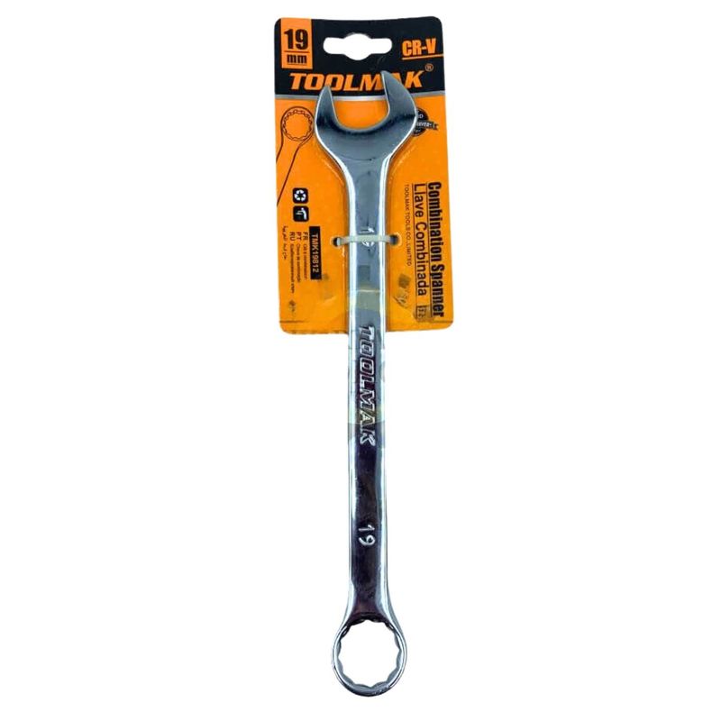 GENERICO - Llave Combinada Corona de 19mm Herramienta Ferreteria