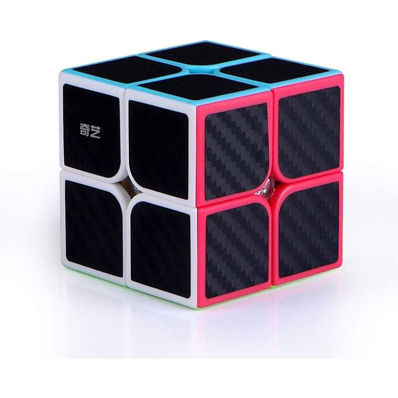 SPACEZAT - Cubo Rubik Qiyi 2x2 Fibra de Carbono Speedcube