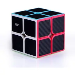 SPACEZAT - Cubo Rubik Qiyi 2x2 Fibra de Carbono Speedcube