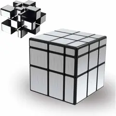 SPACEZAT - Cubo Rubik Qiyi Mirror Lubricado Speedcube 3x3