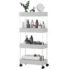 GENERICO - Carrito Organizador 4 Niveles Con Ruedas Multifuncional