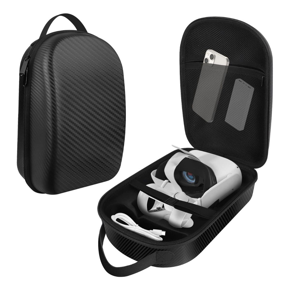 GENERICO - Bolso Antigolpes Transporte Fibra Para Meta oculus Quest 2