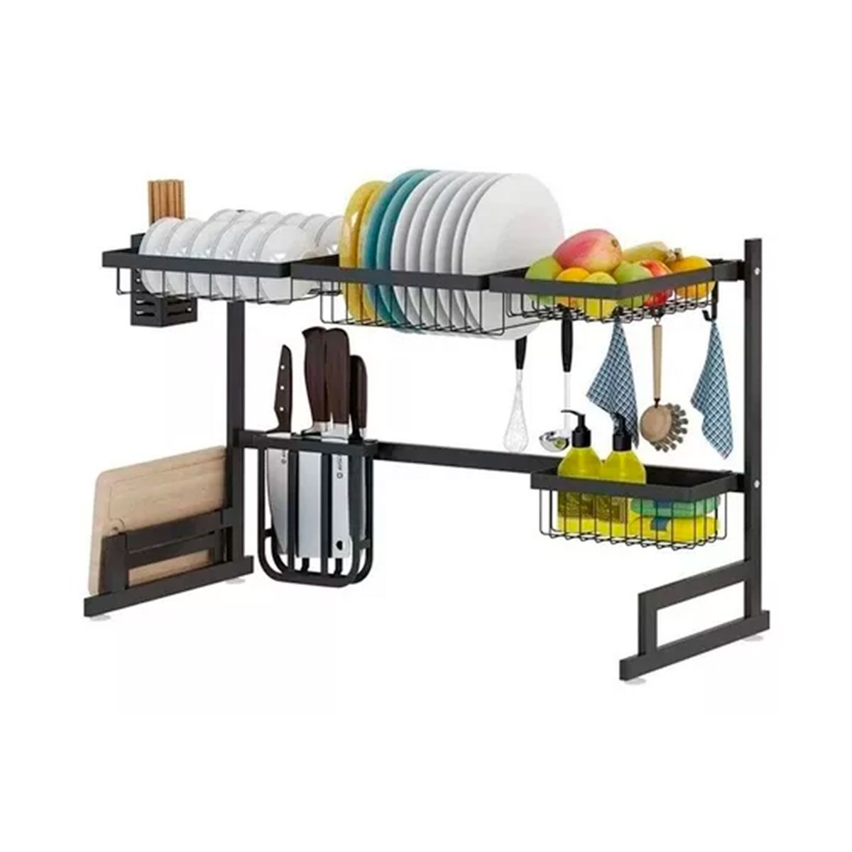GENERICO - Rack Escurridor Organizador Cocina Secador Platos 85cm