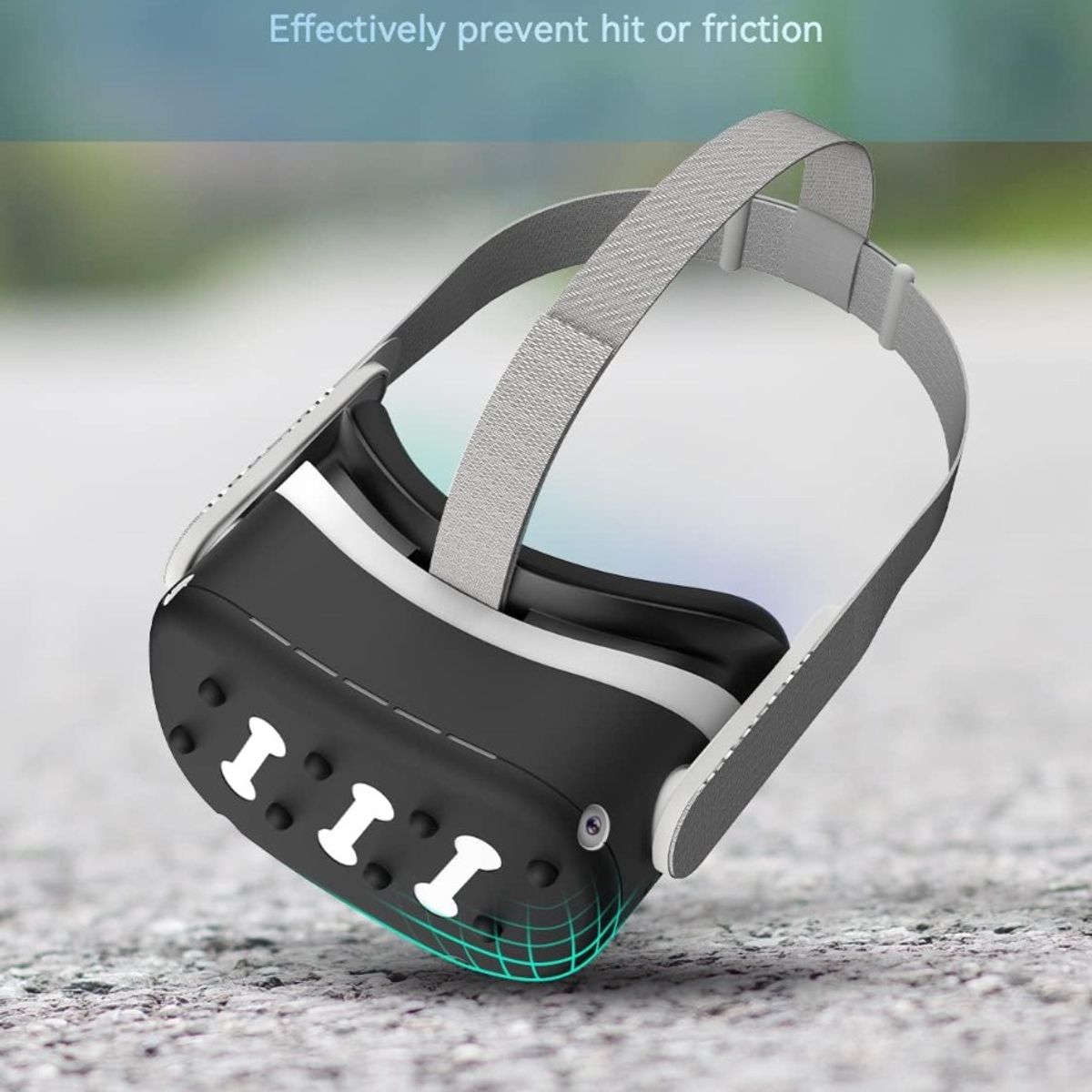 GENERICO - Protector Frontal Cover Silicona Para Meta oculus Quest 2