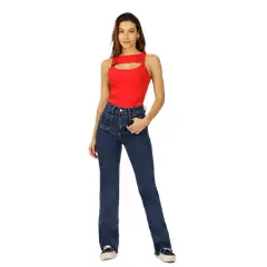 DIVINO JEANS - Jeans Valeria I Azul - Azul