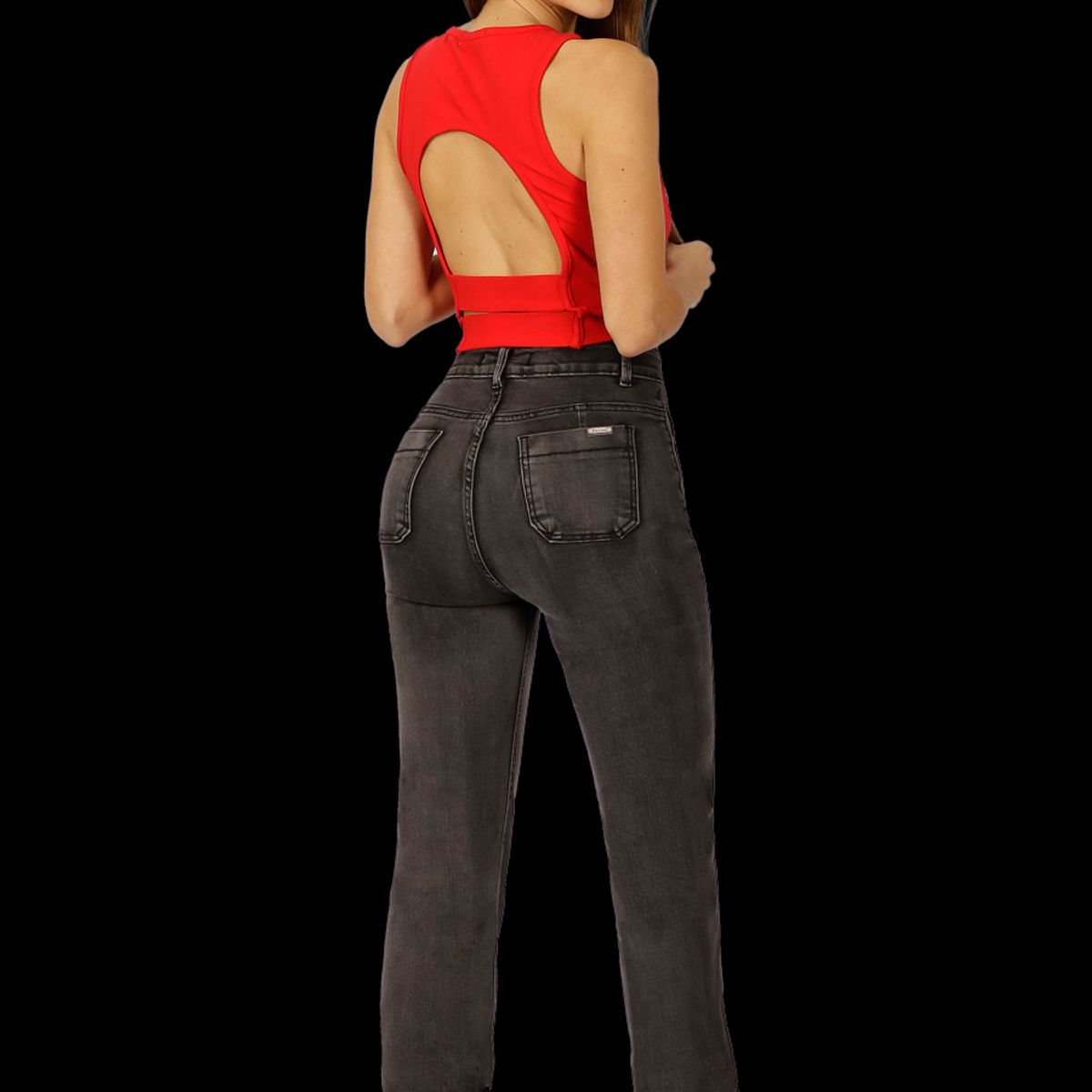 DIVINO JEANS - Jeans Valeria III Negro Divino Jeans - Negro