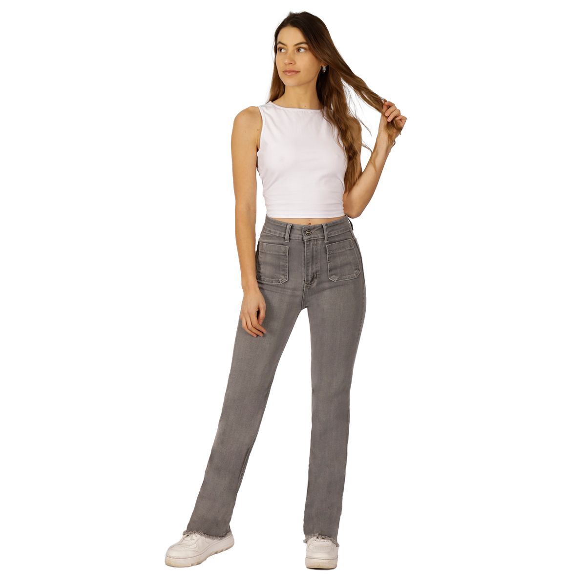 DIVINO JEANS - Jeans Valeria IV Gris Divino Jeans