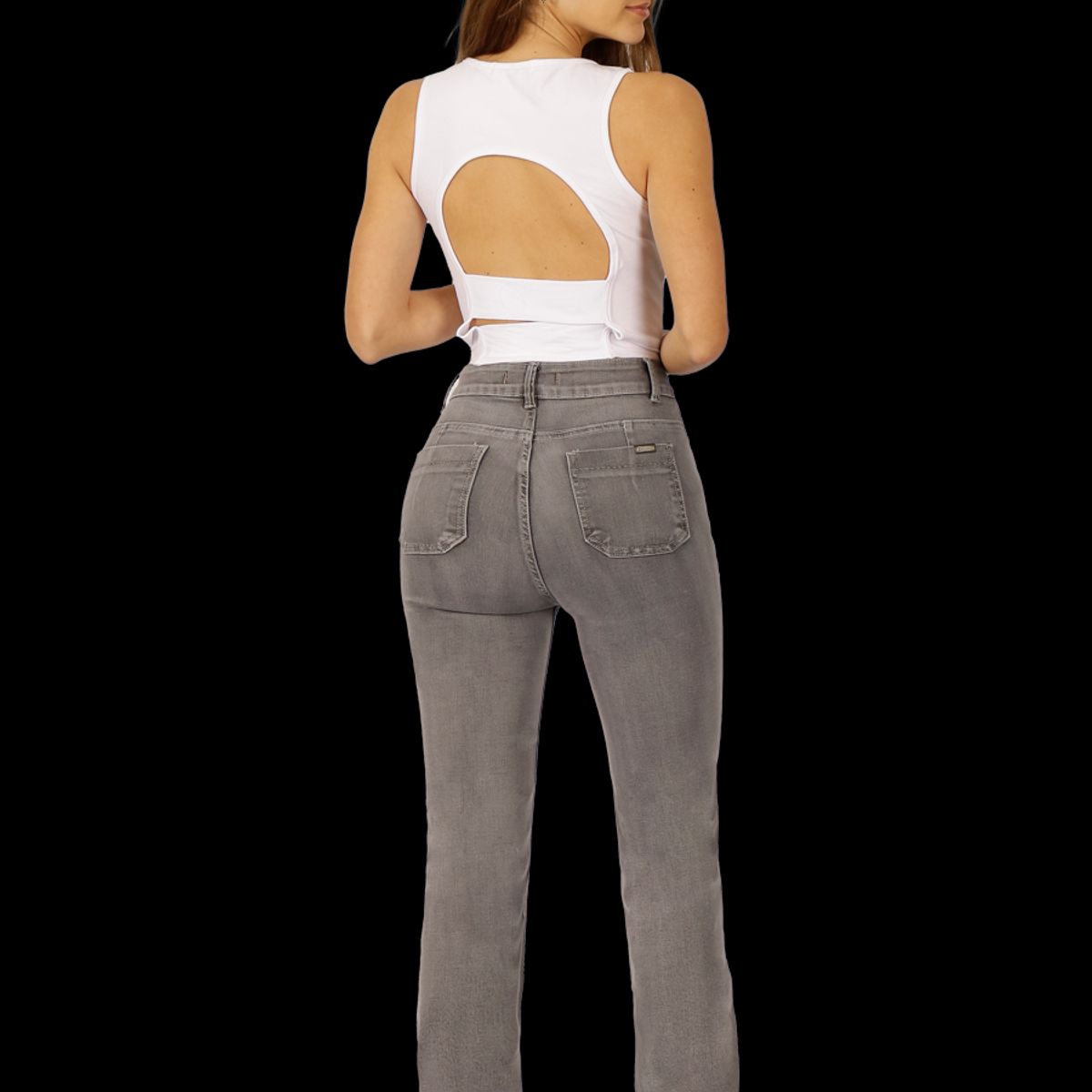DIVINO JEANS - Jeans Valeria IV Gris Divino Jeans