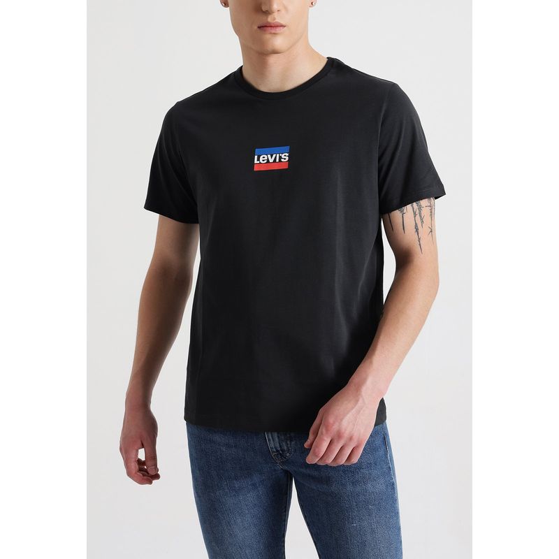 LEVIS - Polera Hombre Regular Fit Gráfica Negra Levis