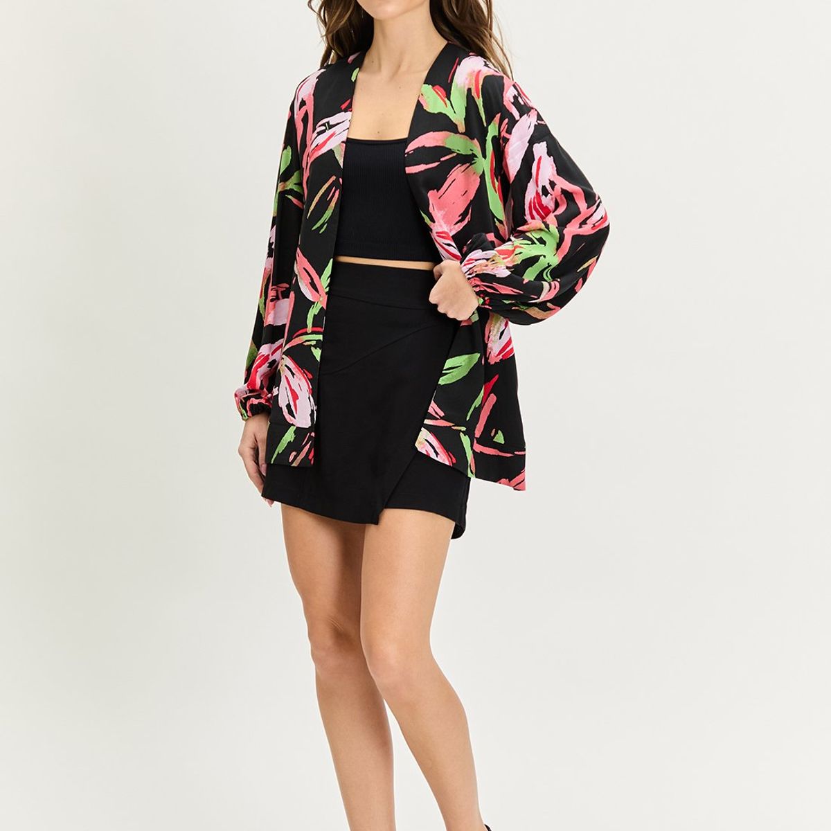 IO - Tapado Abierto Negro Mujer Io