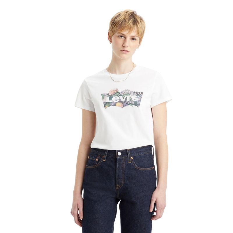 LEVIS - Polera Mujer Regular Fit Blanco Levis