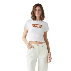 LEVIS - Polera Mujer Sporty Tee Blanco