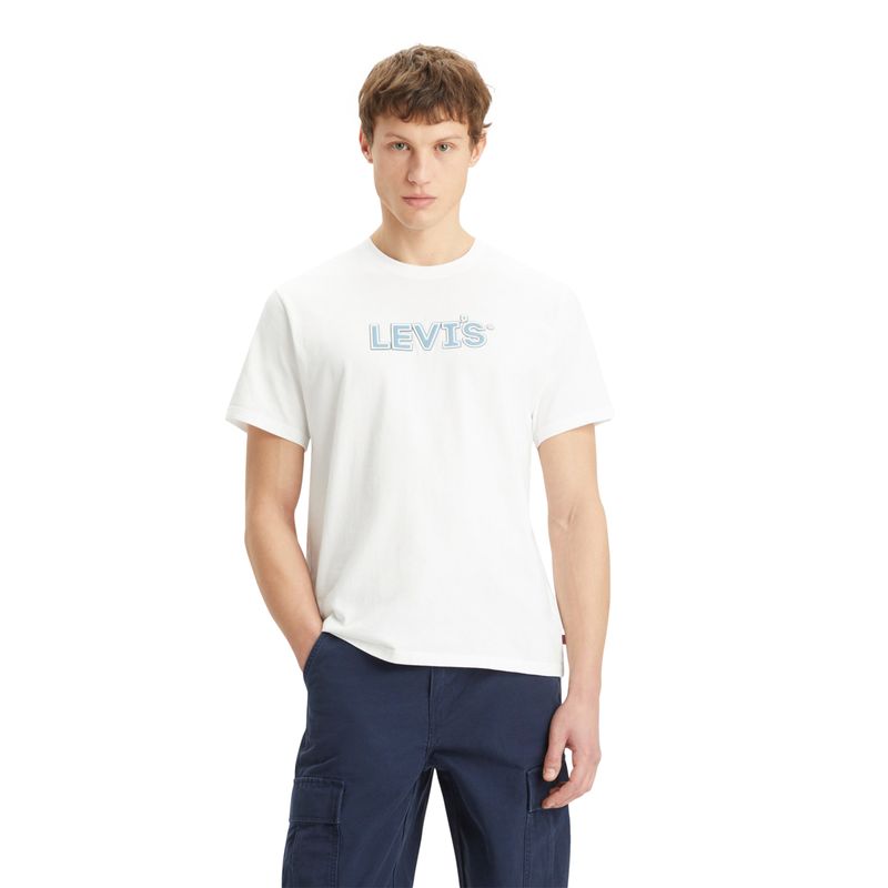 LEVIS - Polera Hombre Ss Relaxed Fit Tee Blanco Levis