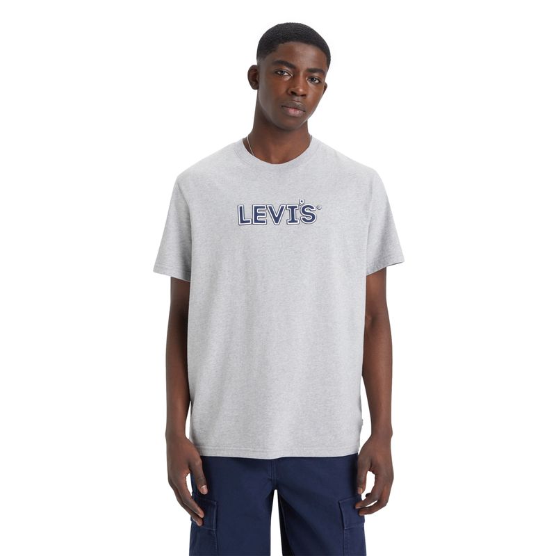 LEVIS - Polera Hombre Ss Relaxed Fit Tee Gris Levis