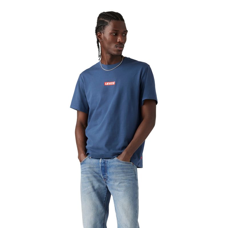 LEVIS - Polera Hombre Ss Relaxed Fit Tee Azul Levis