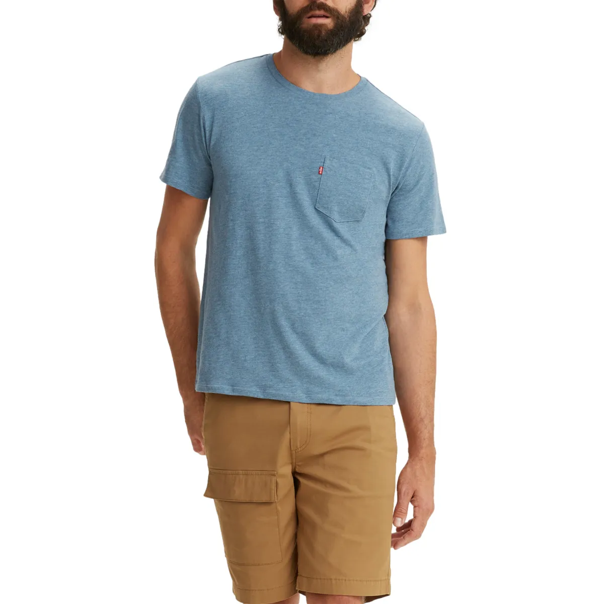 LEVIS - Polera Hombre Classic Pocket Tee Azul Levis