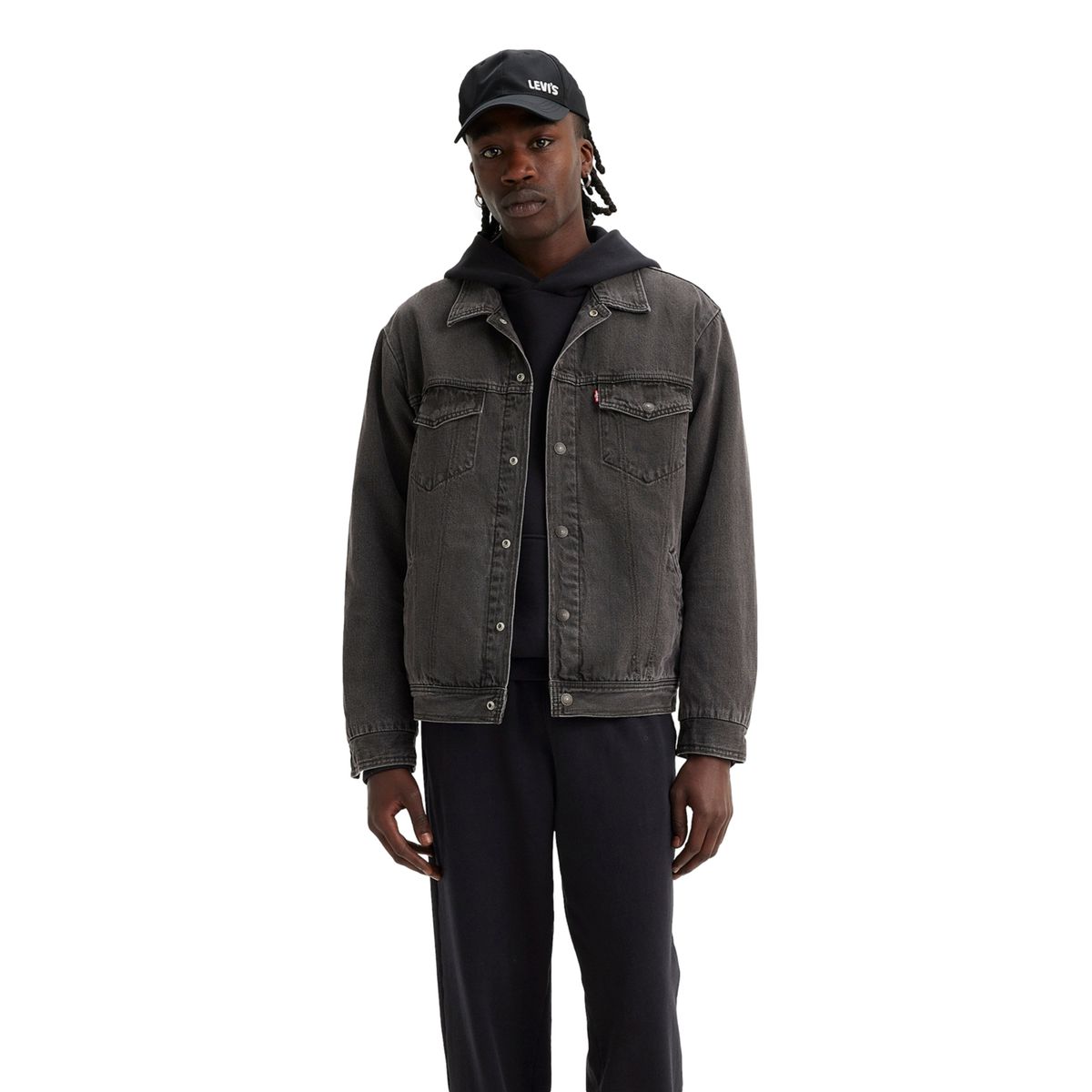 LEVIS - Chaqueta Hombre Relaxed Fit Truck Negro Levis