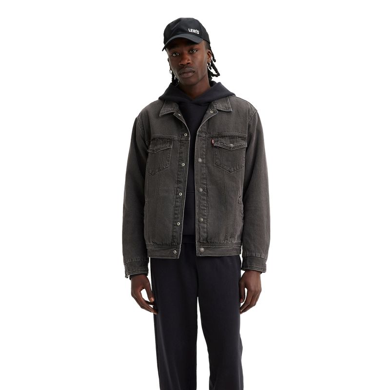 LEVIS - Chaqueta Hombre Relaxed Fit Truck Negro Levis