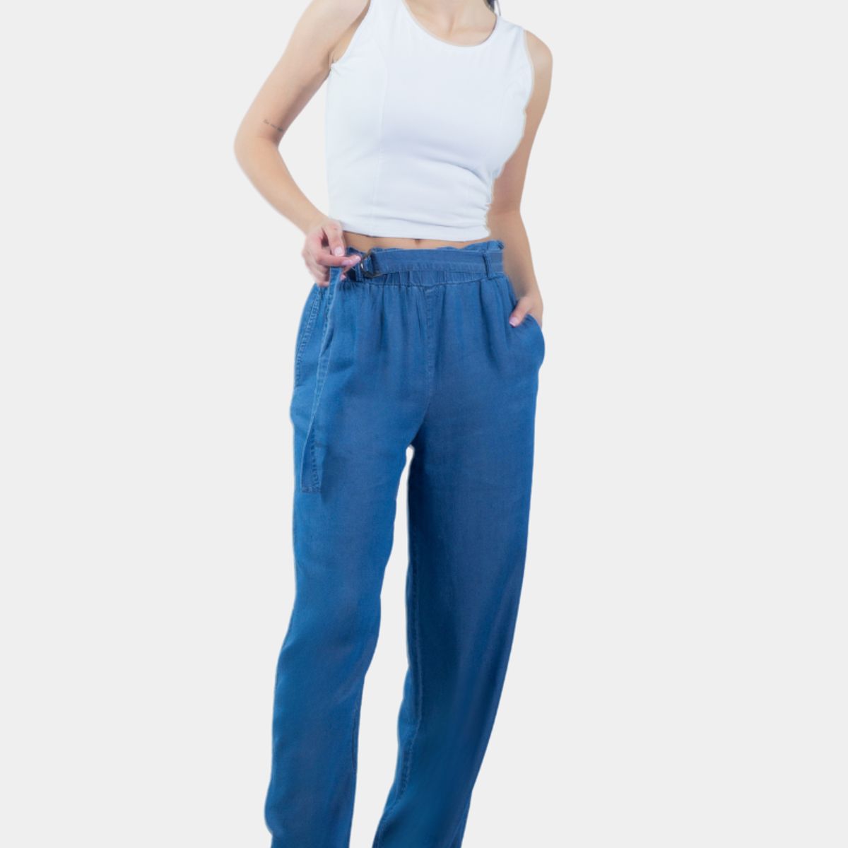 TENTATION - Pantalon Palazzo Tencel Tentation