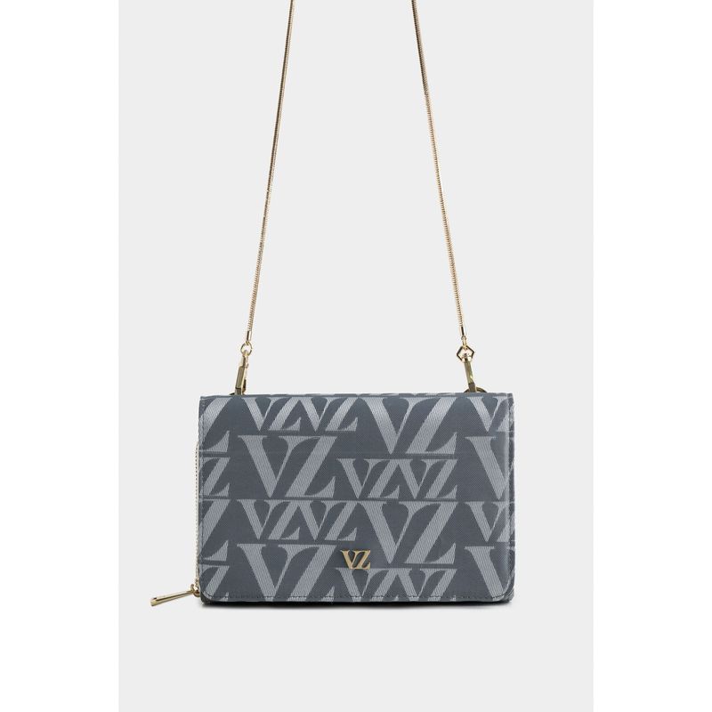 VELEZ - Vélez Manos Libres Mini Cuero y Lona Mujer Monogram Gris