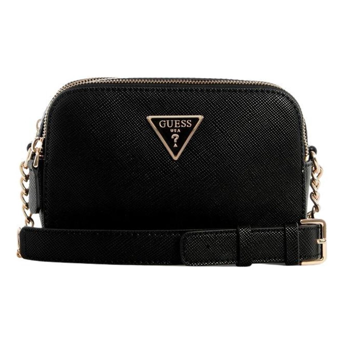 GUESS - Cartera Noelle Camera Crossbody Negro Guess