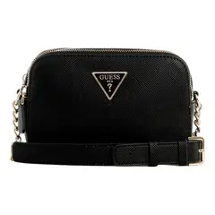 GUESS - Cartera Noelle Camera Crossbody Negro