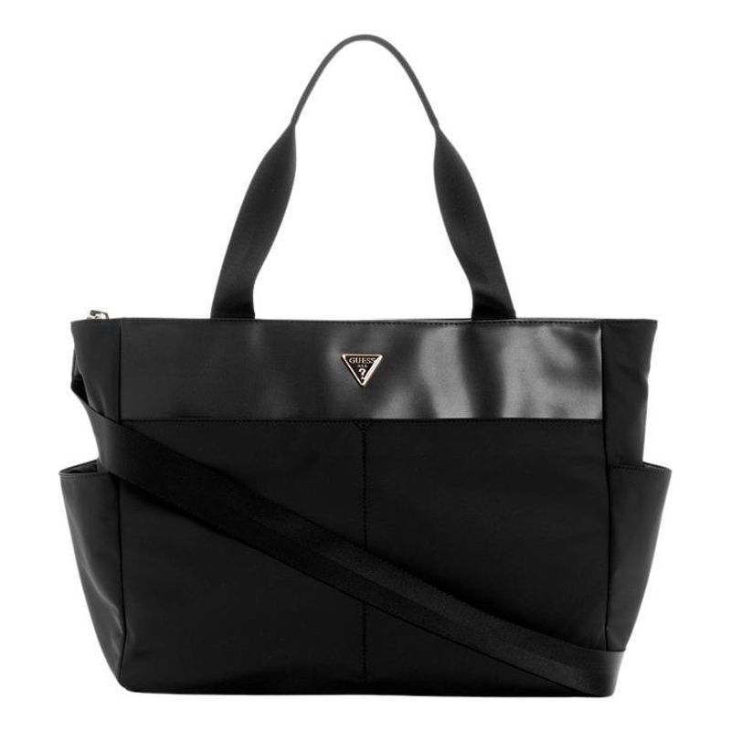 GUESS - Cartera Eco Gemma Travel Tote Negro GUESS